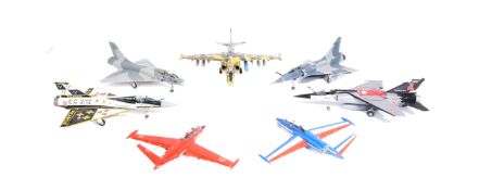 MODEL KITS - COLLECTION OF X7 BUILT MODEL KITS OF AIRCRAFT INTEREST