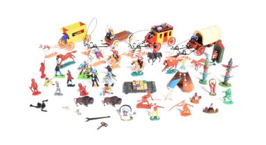 TIMPO TOYS - VINTAGE TOY SOLDIERS - COWBOYS & INDIANS