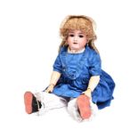 EARLY 20TH CENTURY GERMAN BISQUE HEADED DOLL