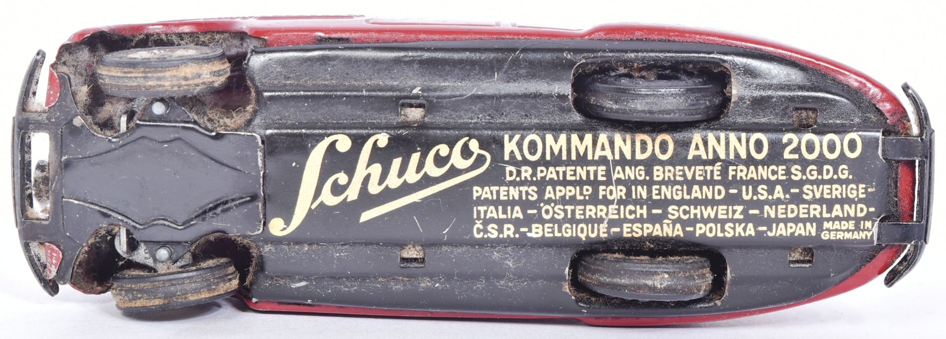 SCHUCO - VINTAGE KOMMANDO ANNO 2000 CLOCKWORK TINPLATE CAR - Image 5 of 6