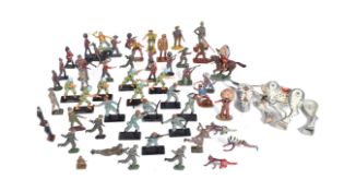 COLLECTION OF TOY SOLDIERS & LESNEY MUFFIN THE MULE