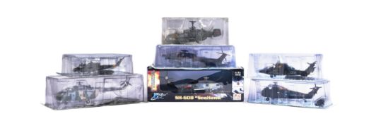 DIECAST - COLLECTION OF X7 HELICOPTER DIECAST 1/72 SCALE