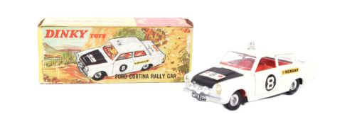DINKY TOYS - VINTAGE 212 FORD CORTINA RALLY CAR DIECAST MODEL