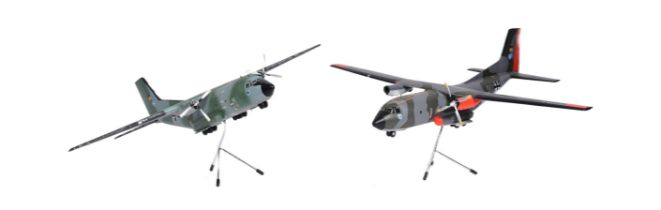 MODELS - TWO LARGE SCALE LTG 63 TRANSALLS GERMAN PLANE MODELS