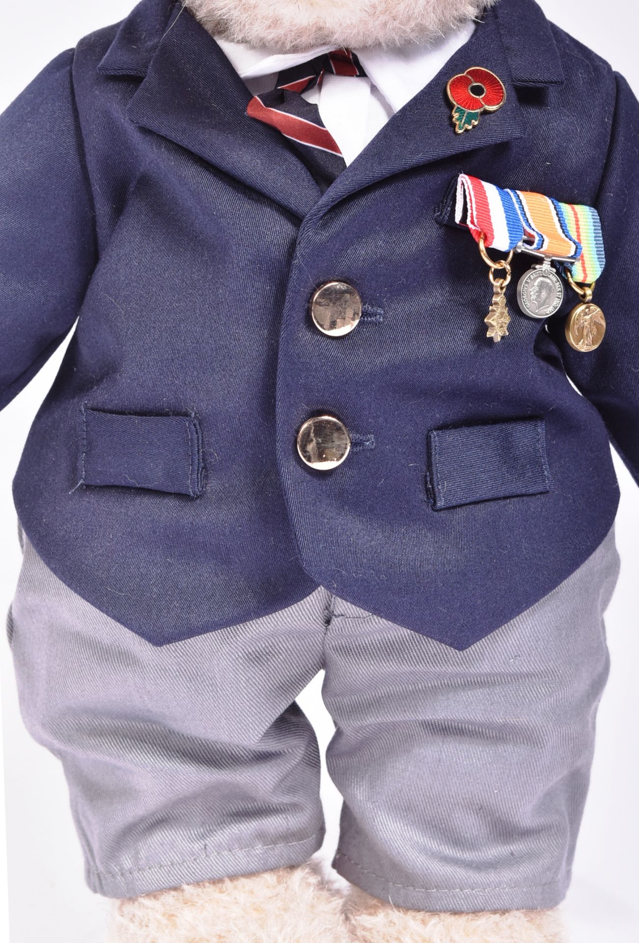 TEDDY BEAR - MERRYTHOUGHT BRITISH LEGION SOFT TOY TEDDY BEAR - Image 4 of 5