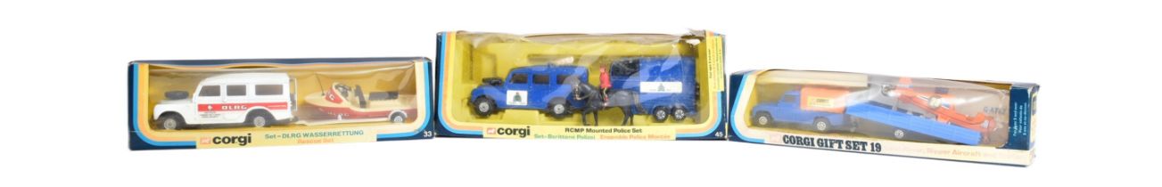 DIECAST - X3 VINTAGE CORGI DIECAST MODEL GIFT SETS