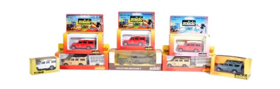 DIECAST - COLLECTION OF X7 SOLIDO LAND ROVER DIECAST