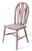 VICTORIAN BEECH & ELM WINDSOR WHEELBACK CHILDS CHAIR