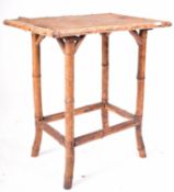 19TH CENTURY VICTORIAN AESTHETIC MOVEMENT BAMBOO TABLE