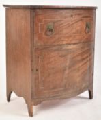 19TH CENTURY GEORGE III MAHOGANY COMMODE CABINET