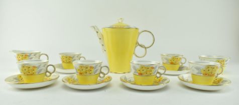 OSBORNE - VINTAGE MID CENTURY YELLOW FLORAL TEA SERVICE