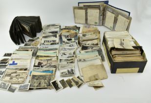 COLLECTION OF POSTCARDS, PHOTOGRAPHS AND STAMPS