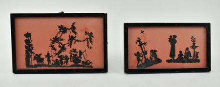 PAIR OF VICTORIAN 19TH CENTURY FRAMED SILHOUETTE ARTWORKS