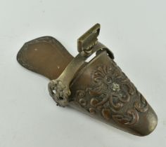 EARLY 20TH CENTURY SOUTH AMERICAN COPPER / SILVER STIRRUP