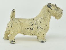 EARLY 20TH CENTURY COLD PAINTED SPELTER TERRIER DOG
