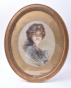 FRENCH EARLY 20TH CENTURY PASTEL PORTRAIT OF A LADY
