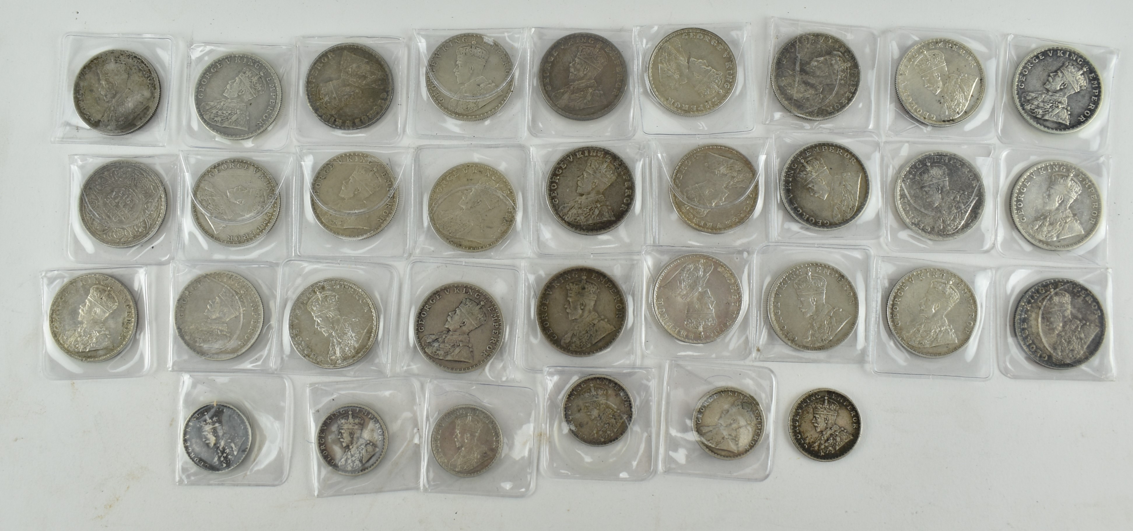 COLLECTION OF GEORGE V FULL & HALF INDIAN RUPEES - Image 3 of 3