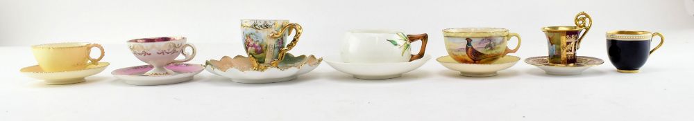 COLLECTION OF 19TH CENTURY & LATER TEACUPS AND SAUCERS