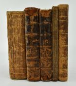 COLLECTION OF 18TH AND 19TH CENTURY LEATHERBOUND BOOKS