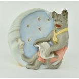 MID 20TH CENTURY BISQUE NURSERY RHYME NIGHTLIGHT VASE