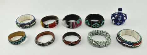 COLLECTION OF 20TH CENTURY IROQUOIS STYLE BANGLES