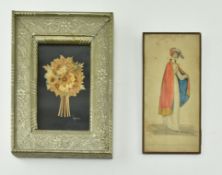 LA BELLE ASSEMBLE PRINT & FRAMED DRIED BUNCH OF DAFFODILS
