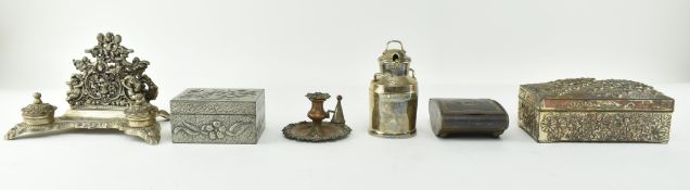 COLLECTION OF EARLY 20TH CENTURY METALWARE & SILVER PLATE