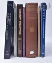 COLLECTION OF REFERENCE BOOKS & CATALOGUES ON PEWTER