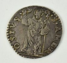 1535-36 ITALIAN STATE SILVER 8 SOLDI OF CHARLES V