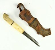 19TH CENTURY SWEDISH BONE HANDLED KNIFE