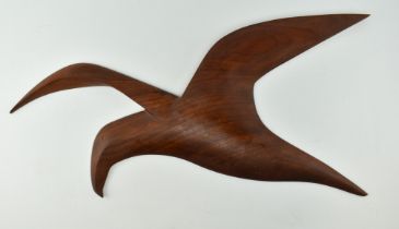 RICHARD SWALE - VINTAGE CARVED TEAK FIGURED SEA BIRD