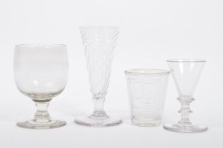 18TH & 19TH CENTURY HAND BLOWN ALE RUMMER KIT CAT GLASSES
