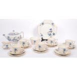 MID CENTURY BURSLEM DBC WESTOVER WEAR PEONY TEA SERVICE