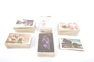 COLLECTION OF MOSTLY EDWARDIAN GREETINGS POSTCARDS
