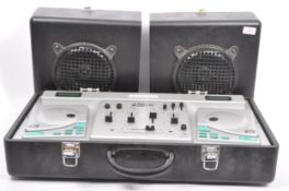 VINTAGE JC230 COMPACT DISC AUDIO MIXING DESK AND SPEAKERS