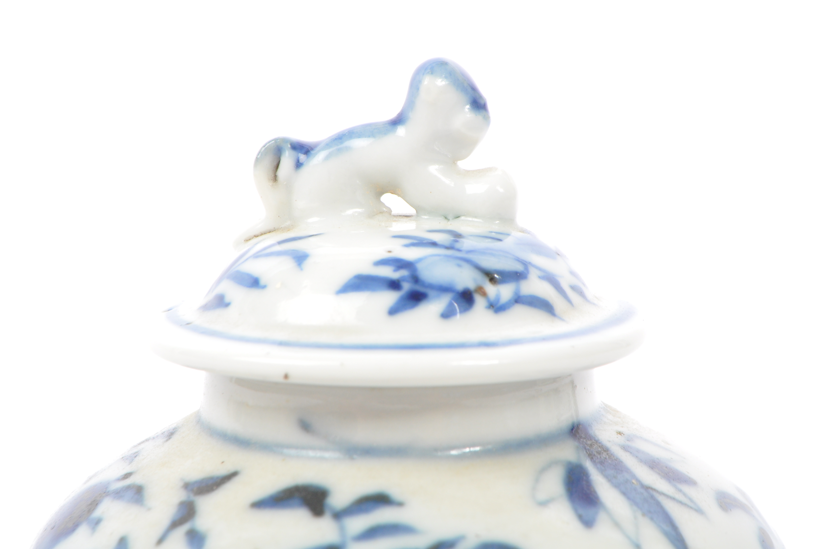 19TH CENTURY BLUE & WHITE CHINESE KANGXI GINGER JAR - Image 5 of 7