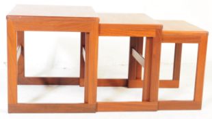 MID 20TH CENTURY TEAK NEST OF TABLES