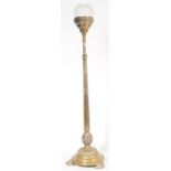 19TH CENTURY VICTORIAN FLOOR STAMPING OIL LAMP