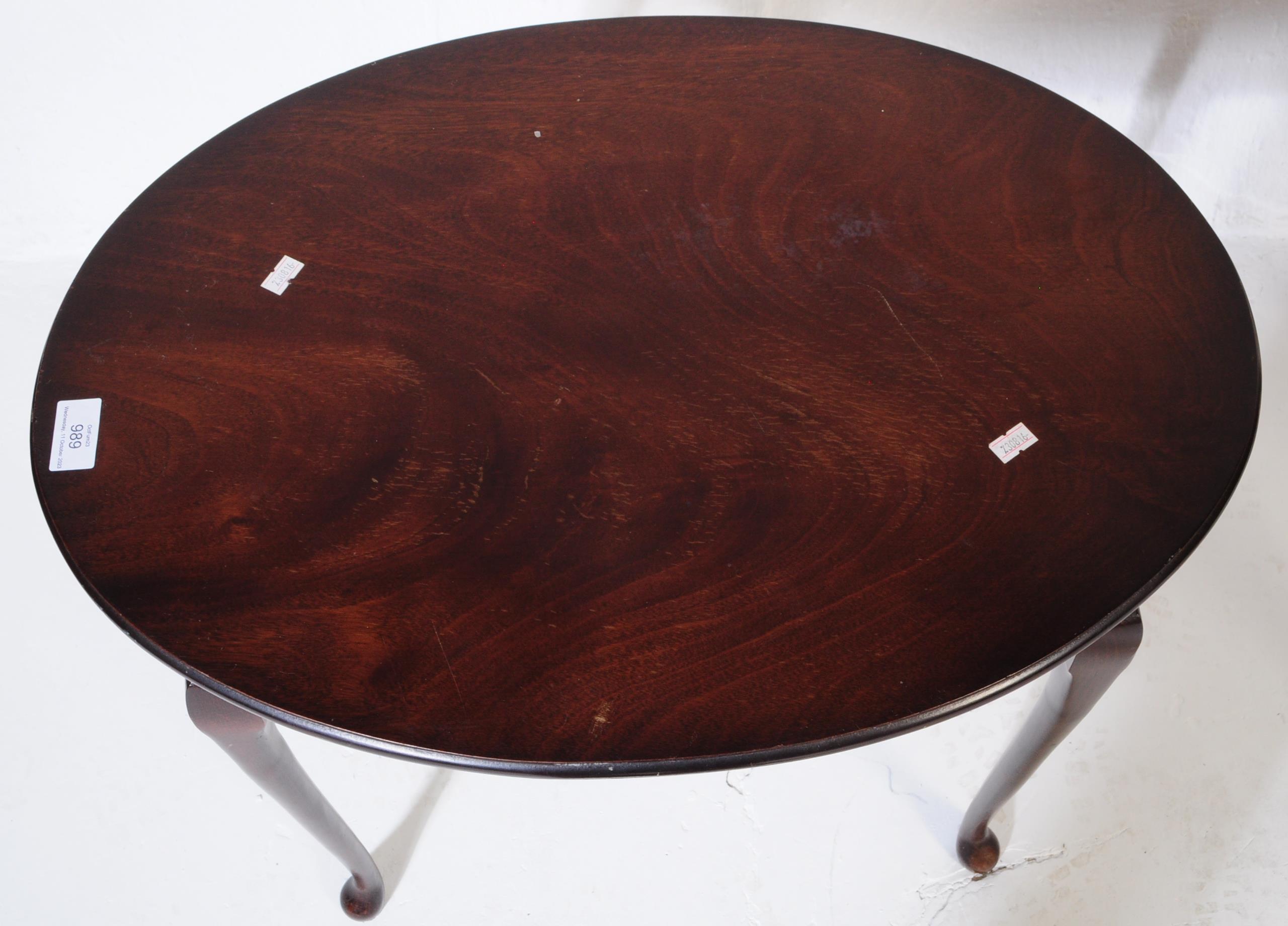 EARLY 20TH CENTURY WALNUT NEST OF TABLES - Image 3 of 6