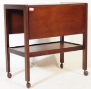 BRITISH MODERN DESIGN - TEAK WOOD BUTLERS HOSTESS TROLLEY