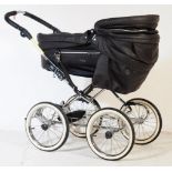 CONTEMPORARY DE LUXE LEATHER PRAM BY EMMALJUMGA SWEDEN