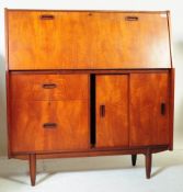 BUROLITE FURNITURE - MID CENTURY TEAK WOOD UREAU DESK