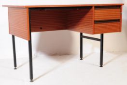 RETRO MID 20TH CENTURY TEAK VENEER OFFICE DESK