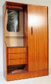 MID CENTURY TEAKWOOD HUBBI ROBE WARDROBE