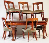 1920S QUEEN ANNE REVIVAL MAHOGANY DINING TABLE