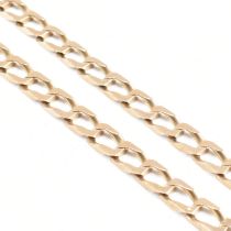 GOLD CURB LINK CHAIN NECKLACE