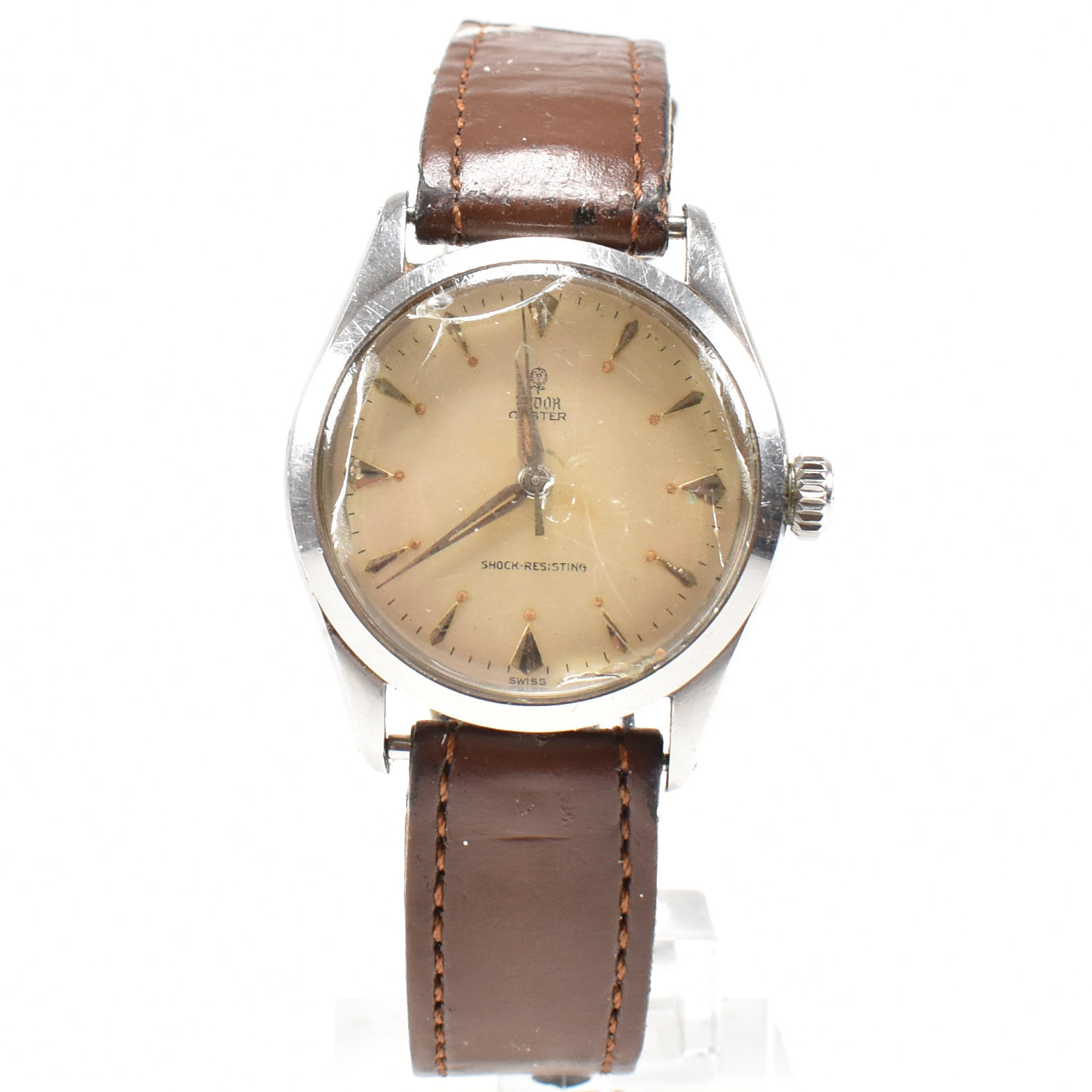 MID CENTURY TUDOR OYSTER STAINLESS STEEL WRISTWATCH - Image 7 of 7