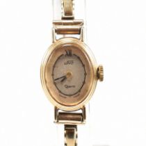 HALLMARKED 9CT GOLD UNO QUARTZ WRIST WATCH