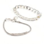 TWO 925 SILVER BRACELETS