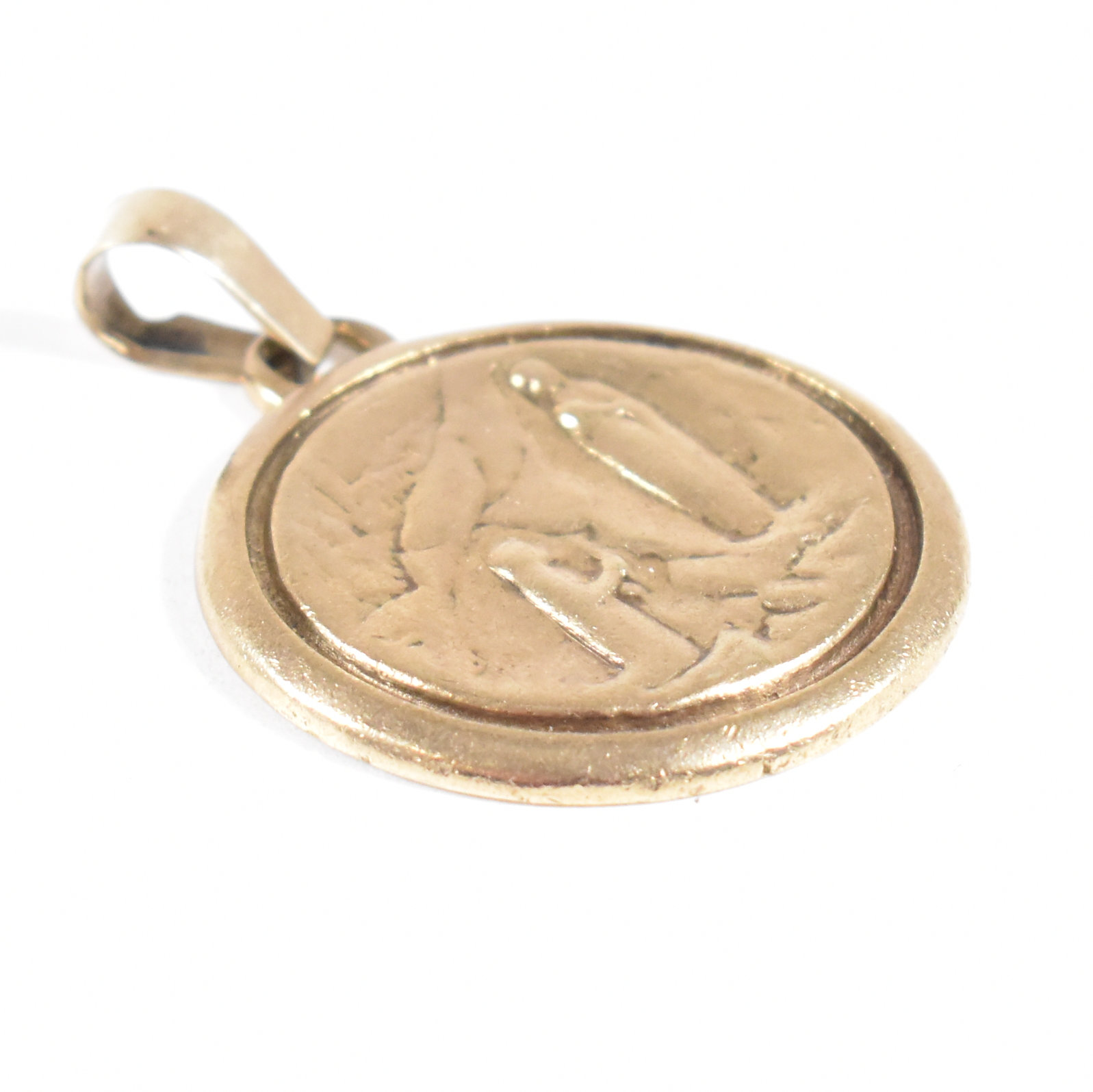 HALLMARKED 9CT GOLD ST CHRISTOPHER NECKLACE PENDANT - Image 8 of 8